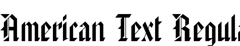 American Text Regular DB Font Download Free