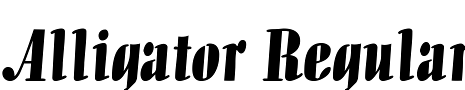 Alligator Regular DB Font Download Free