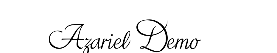 Azariel Demo Font Download Free