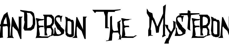 Anderson The Mysterons Font Download Free