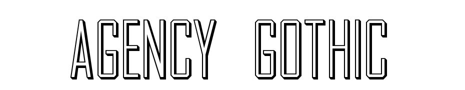 Agency Gothic Font Download Free