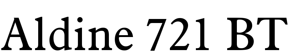 Aldine 721 BT Polices Telecharger