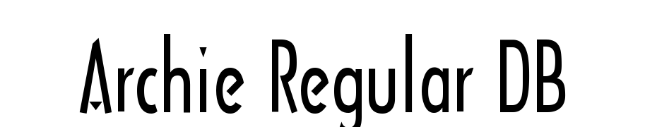 Archie Regular DB Scarica Caratteri Gratis