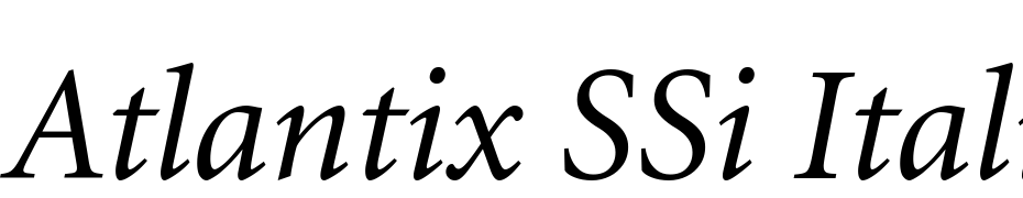 Atlantix SSi Italic Yazı tipi ücretsiz indir