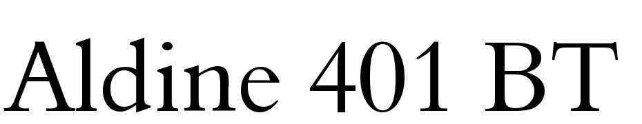 Aldine 401 BT Font Download Free