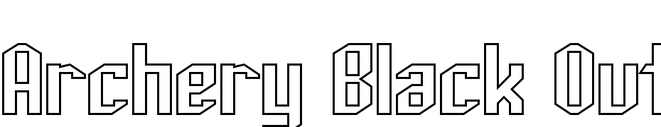 Archery Black Outline Scarica Caratteri Gratis