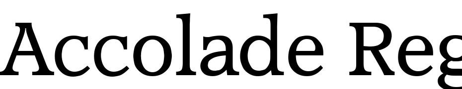 Accolade Regular Font Download Free