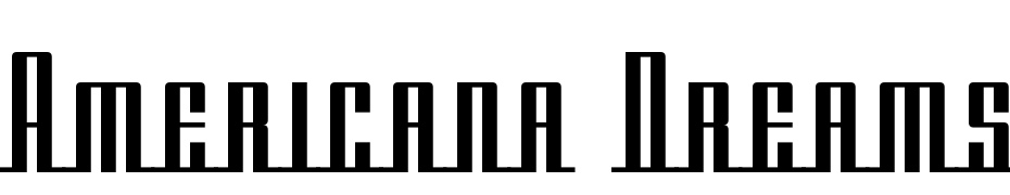 Americana Dreams SC Upright Font Download Free
