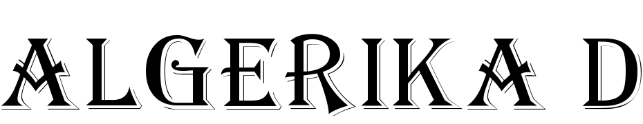 Algerika DB Normal Font Download Free
