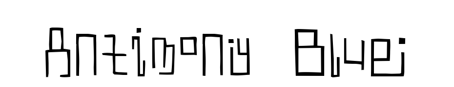 Antimony Blue Font Download Free