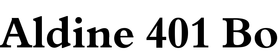 Aldine 401 Bold BT Font Download Free