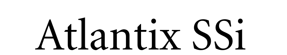 Atlantix SSi Font Download Free