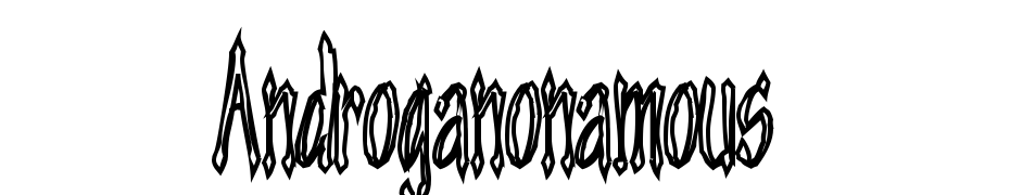 Androganonamous Font Download Free