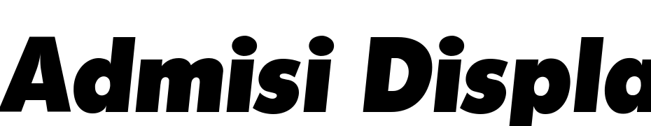 Admisi Display SSi Italic cкачати шрифт безкоштовно