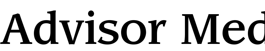 Advisor Medium SSi Medium Font Download Free
