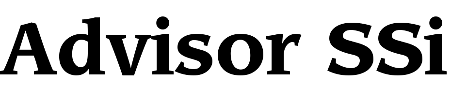Advisor SSi Bold Font Download Free