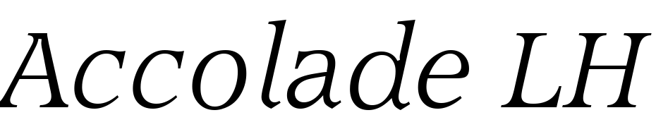 Accolade LH Italic Font Download Free