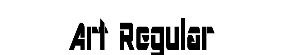 Art Regular Scarica Caratteri Gratis