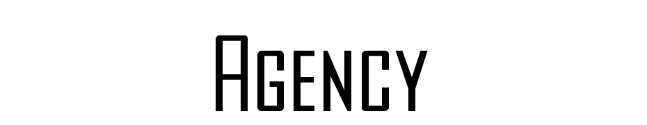 Agency Font Download Free