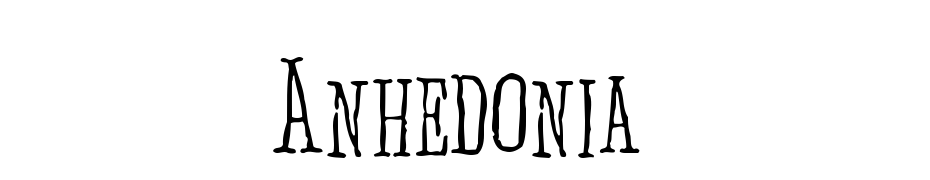 Anhedonia Font Download Free