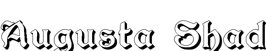 Augusta Shadow Font Download Free