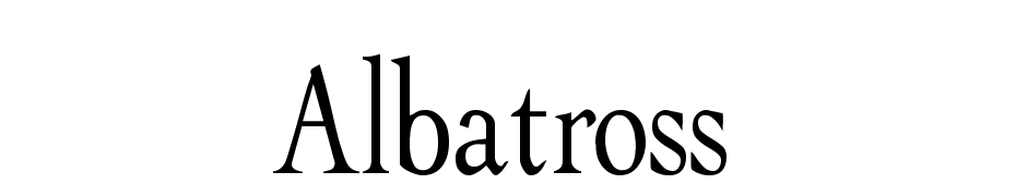 Albatross Font Download Free