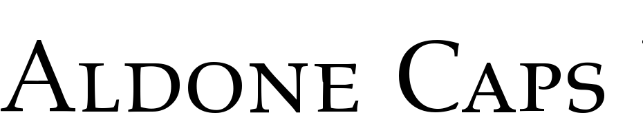 Aldone Caps DB Normal Font Download Free