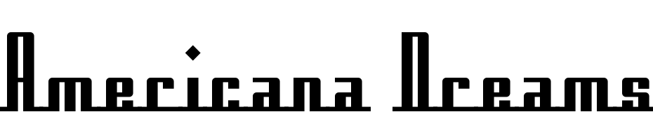 Americana Dreams Upright Bold cкачати шрифт безкоштовно