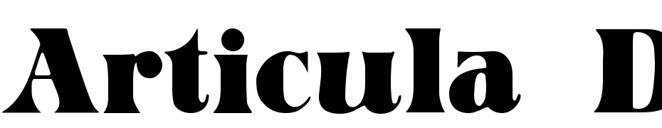 Articula Display SSi Font Download Free