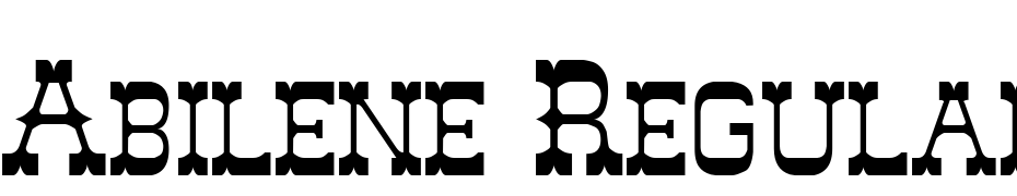 Abilene Regular Font Download Free