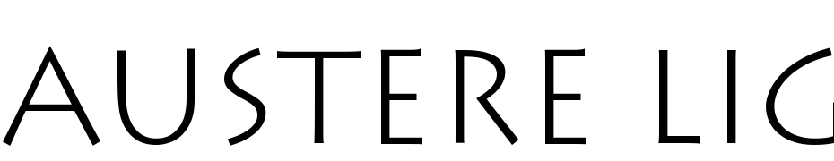 Austere Light SSi Light Font Download Free