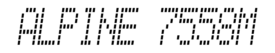 Alpine 7558M Font Download Free