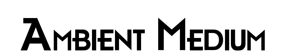 Ambient Medium Schrift Herunterladen Kostenlos