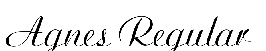 Agnes Regular Scarica Caratteri Gratis