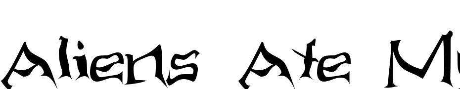 Aliens Ate My Mum Font Download Free