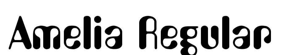 Amelia Regular Font Download Free