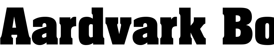 Aardvark Bold Font Download Free