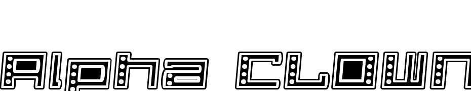Alpha CLOWN Font Download Free