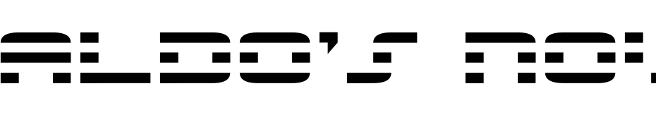 Aldo's Nova Font Download Free