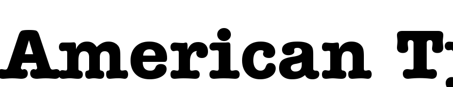 American Typewriter Bold BT Font Download Free