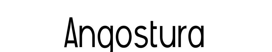 Angostura Font Download Free