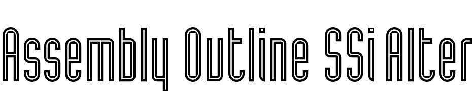 Assembly Outline SSi Alternate cкачати шрифт безкоштовно