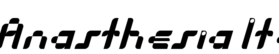 Anasthesia Italic Font Download Free