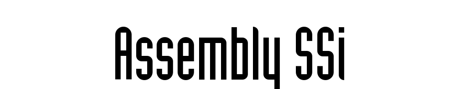 Assembly SSi Scarica Caratteri Gratis