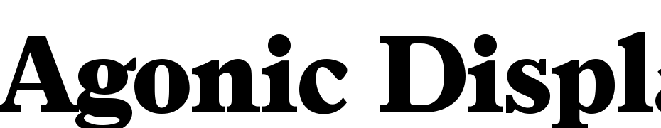 Agonic Display SSi Font Download Free
