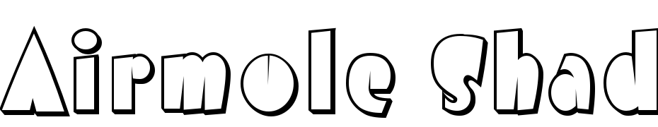 Airmole Shaded Font Download Free