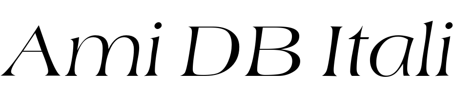 Ami DB Italic Font Download Free
