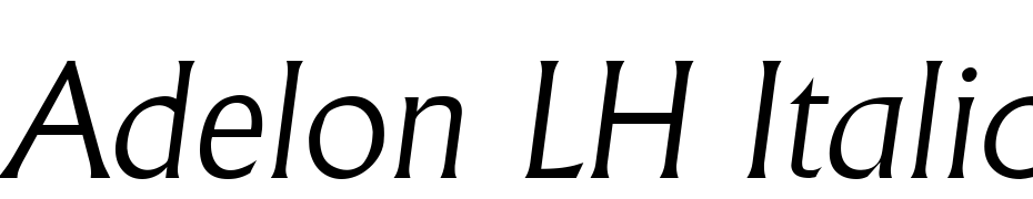 Adelon LH Italic Scarica Caratteri Gratis