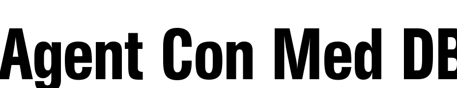 Agent Con Med DB Normal cкачати шрифт безкоштовно