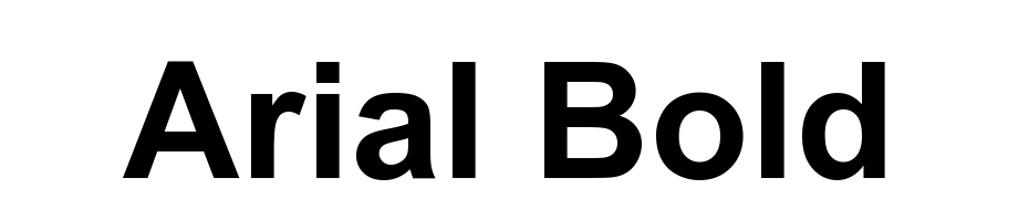 Arial Bold Yazı tipi ücretsiz indir